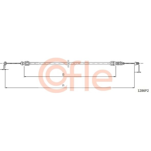 Motorhaubenzug Cofle 1286P2 für Fiat