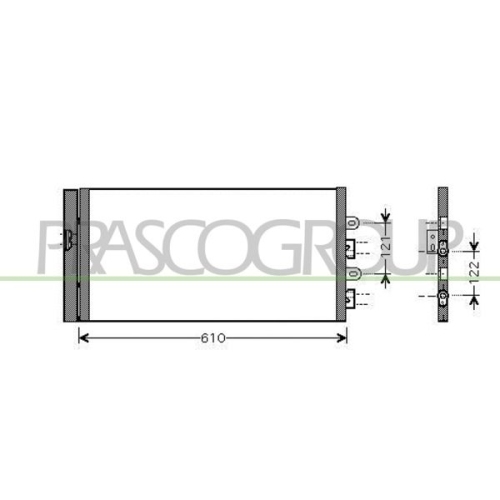 Kondensator Klimaanlage Prasco FT340C002 Prascoselection für Fiat