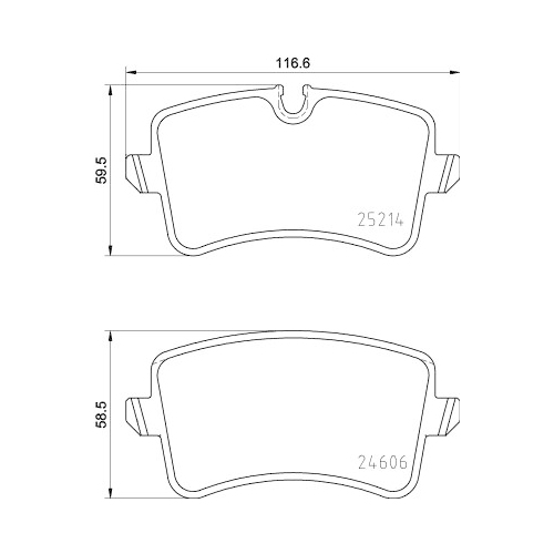 Bremsbelagsatz Scheibenbremse Hella Pagid 8DB 355 016-001 für Audi Audi (faw)