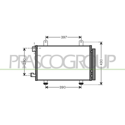 Kondensator Klimaanlage Prasco FT360C001 Prascoselection für Fiat Suzuki