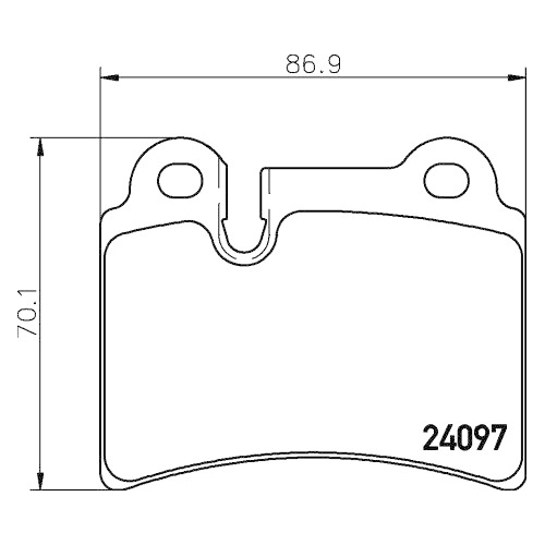 Bremsbelagsatz Scheibenbremse Hella Pagid 8DB 355 011-861 für Audi Seat Skoda VW