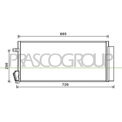 Kondensator Klimaanlage Prasco FT910C001 Prascoselection für Fiat