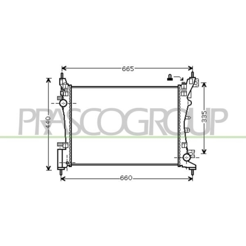 Kühler Motorkühlung Prasco FT342R003 Prascoselection für Fiat