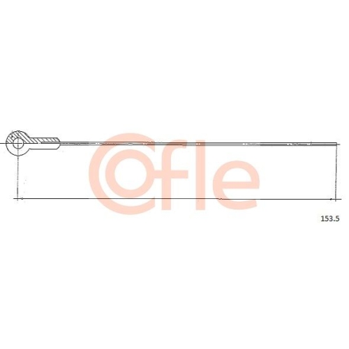 Gaszug Cofle 153.5 für Fiat