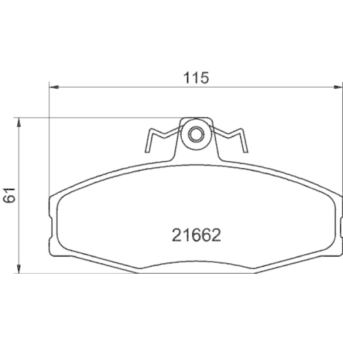 Bremsbelagsatz Scheibenbremse Hella Pagid 8DB 355 017-931 für Audi Seat Skoda VW