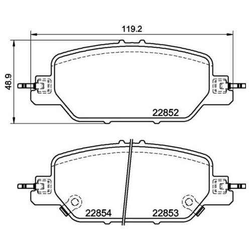 Bremsbelagsatz Scheibenbremse Brembo P28097 Prime Line für Honda Hinterachse