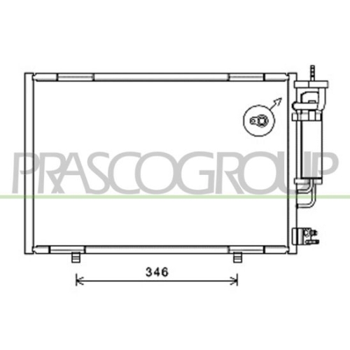 Kondensator Klimaanlage Prasco FD344C003 Prascoselection für Ford