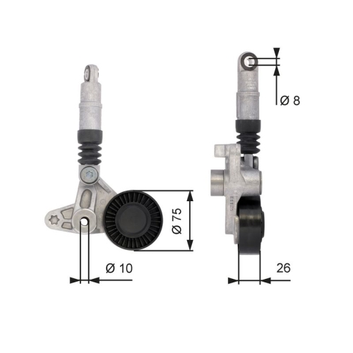 Riemenspanner Keilrippenriemen Gates T39099 Drivealign® für Audi