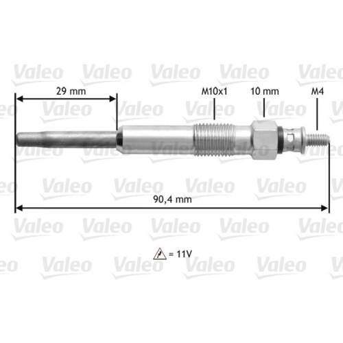 Glühkerze Valeo 345101 für Citroën Mitsubishi Nissan Opel Renault Suzuki Dacia