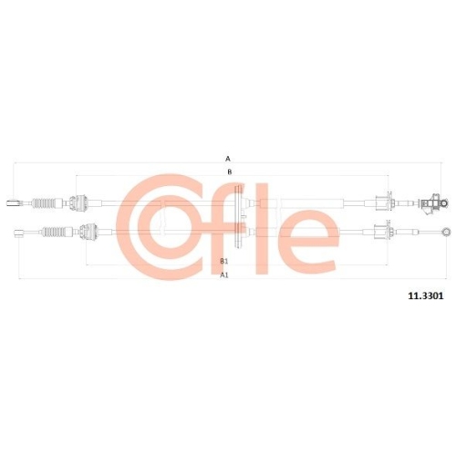 Seilzug Schaltgetriebe Cofle 11.3301 für Citroën Fiat Peugeot