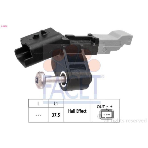 Impulsgeber Kurbelwelle Facet 9.0806 Oe Equivalent für Citroën Fiat Opel Peugeot