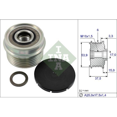 Generatorfreilauf Ina 535 0223 10 für Ford