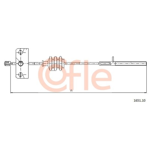 Seilzug Feststellbremse Cofle 1651.10 für Alfa Romeo Fiat Lancia Vorne