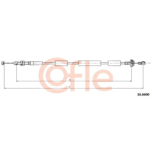 Gaszug Cofle 16.6600 für Chevrolet