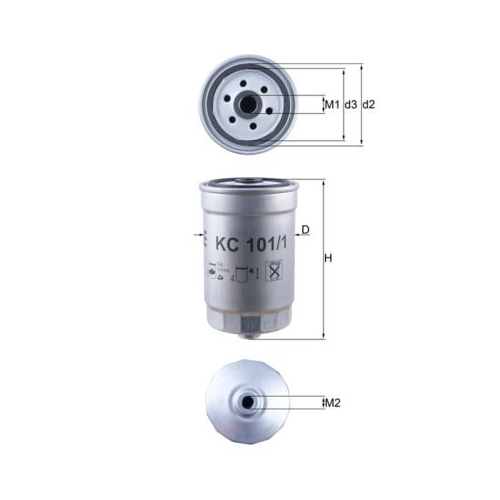 Kraftstofffilter Mahle KC 101/1 für Hyundai Kia