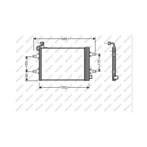 Kondensator Klimaanlage Prasco SK320C001 Prascoselection für Seat Skoda VW