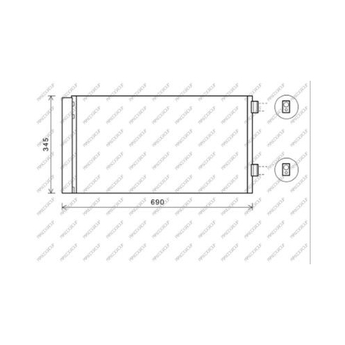 Kondensator Klimaanlage Prasco MN308C003 Prascoselection für Mini