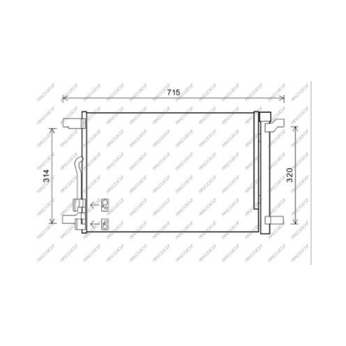 Kondensator Klimaanlage Prasco VG400C001 Prascoselection für Audi Seat Skoda VW