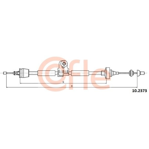 Seilzug Kupplungsbetätigung Cofle 10.2373 für Renault