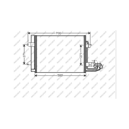 Kondensator Klimaanlage Prasco VG715C001 Prascoselection für VW