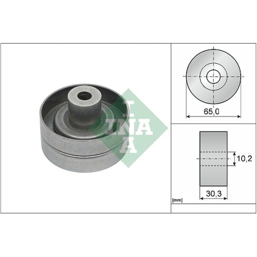 Umlenk /führungsrolle Keilrippenriemen Ina 532 0910 10 für Ford Mazda