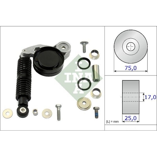 Reparatursatz Spannarm Keilrippenriemen Ina 533 0118 10 für Audi Seat Skoda VW