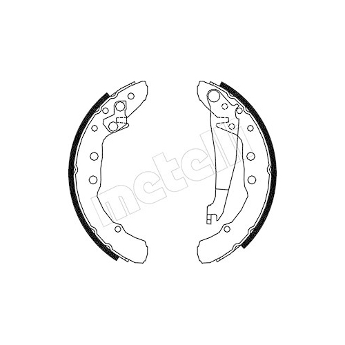 Bremsbackensatz Metelli 53-0009 für Audi Seat Hinterachse