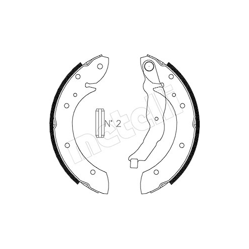 Bremsbackensatz Metelli 53-0015 für Bmw Hinterachse