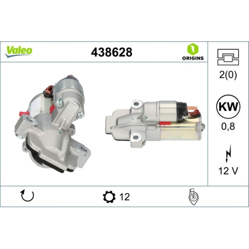 Starter Valeo 438628 Valeo Origins New O.e. Technologie für Ford