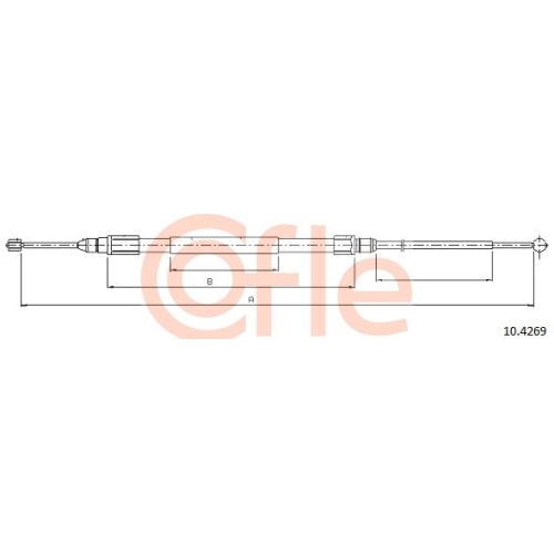 Seilzug Feststellbremse Cofle 10.4269 für Bmw Hinten Links Rechts