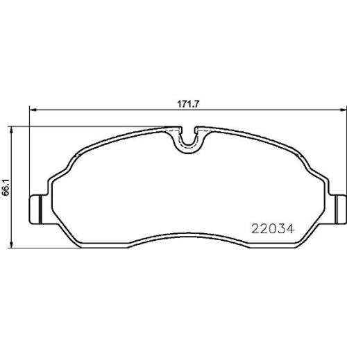 Bremsbelagsatz Scheibenbremse Brembo P24171 Prime Line für Ford Ford (changan)