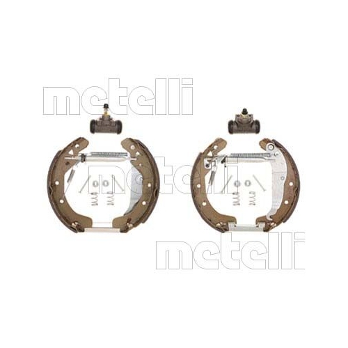 Bremsbackensatz Metelli 51-0176 Vermontierter Kit für Hinterachse