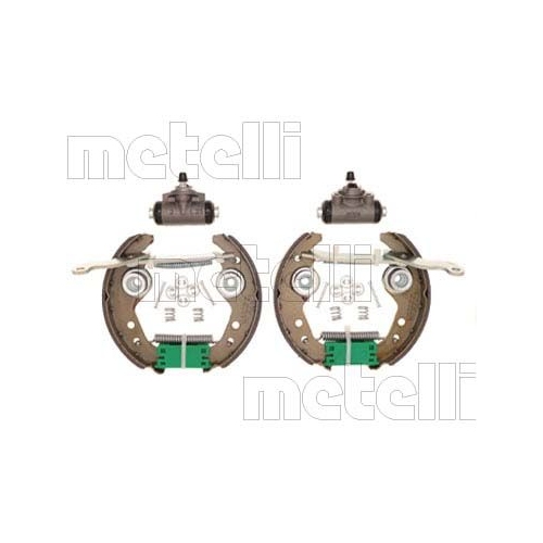 Bremsbackensatz Metelli 51-0240 Vermontierter Kit für Hinterachse