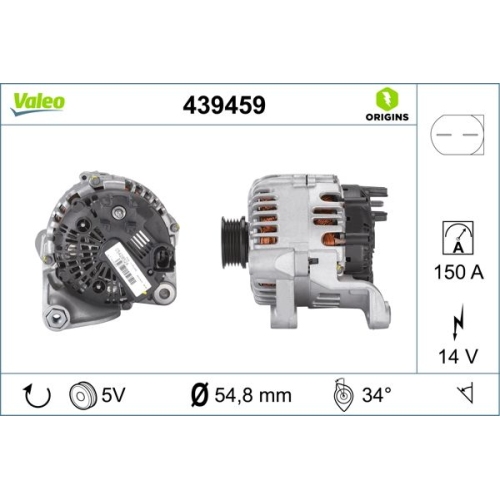 Generator Valeo 439459 Valeo Origins New Oe Technologie für Rover Land Rover