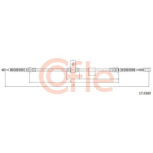 Seilzug Feststellbremse Cofle 17.0385 für Nissan Hinten Links