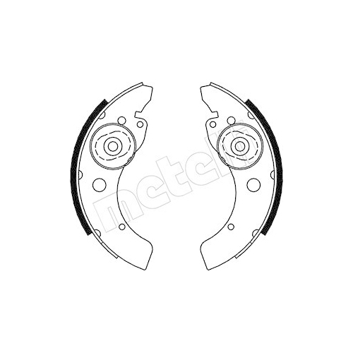 Bremsbackensatz Metelli 53-0053 für Chatenet Hinterachse