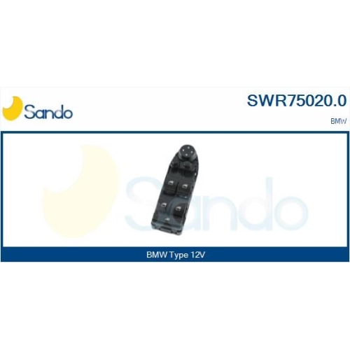 Schalter Fensterheber Sando SWR75020.0 für Bmw Fahrerseitig