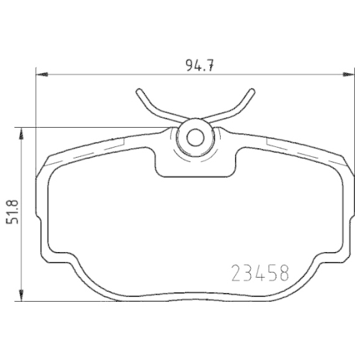 Bremsbelagsatz Scheibenbremse Hella Pagid 8DB 355 009-541 für Land Rover