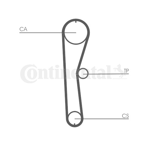 Zahnriemen Continental Ctam CT824 für Subaru Suzuki