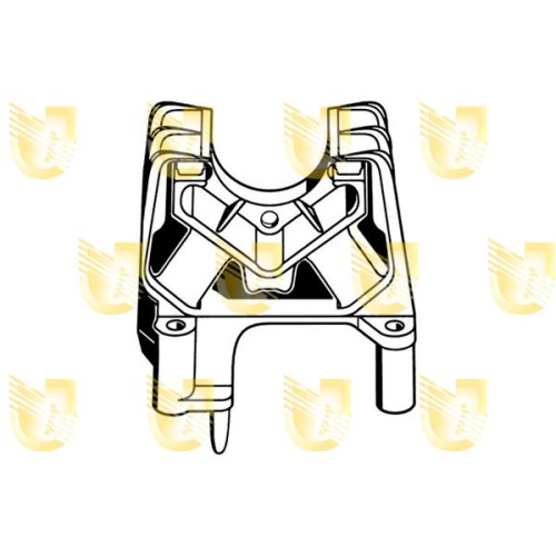 Lagerung Motor Unigom 396525 für Opel Getriebeseitig Hinten