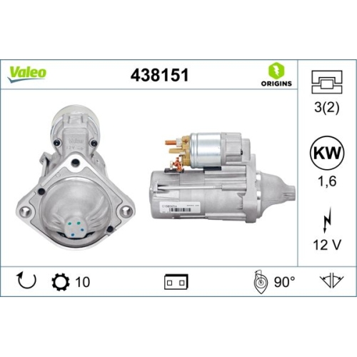 Starter Valeo 438151 Valeo Origins New Oe Technologie für Bmw