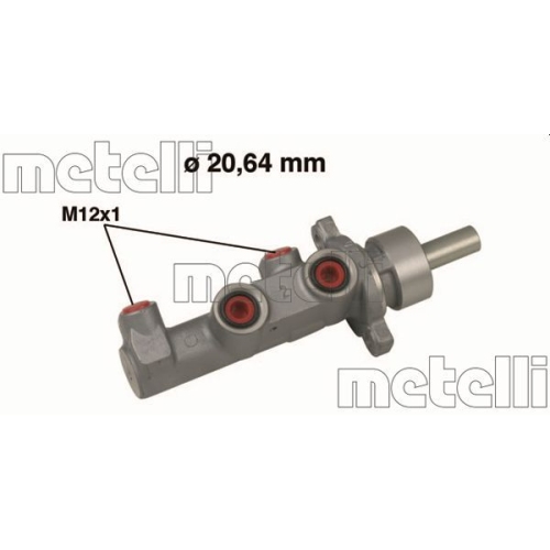 Hauptbremszylinder Metelli 05-0524 für Fiat