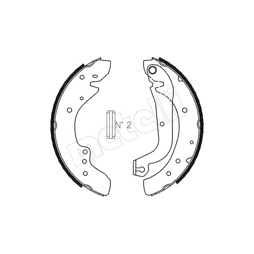 Bremsbackensatz Metelli 53-0071 für Fiat Opel Renault Hinterachse