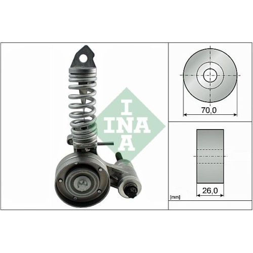 Riemenspanner Keilrippenriemen Ina 533 0085 30 für Opel Vauxhall Chevrolet