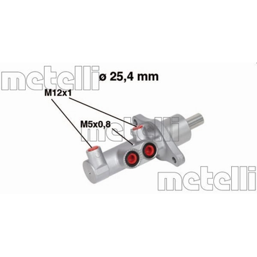 Hauptbremszylinder Metelli 05-0543 für Mazda