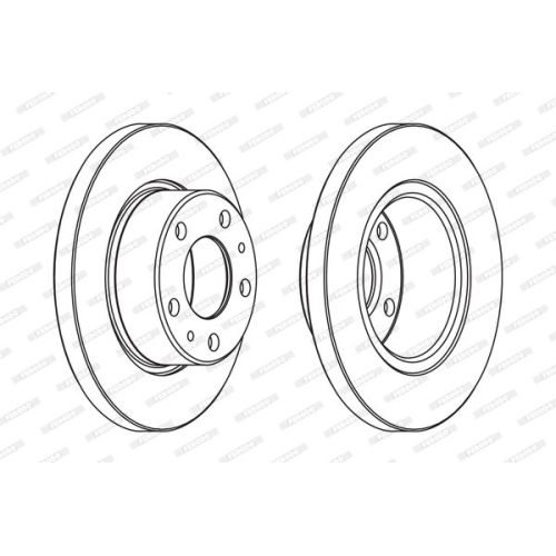 Ferodo 1X Bremsscheibe Vorderachse Premier für Iveco