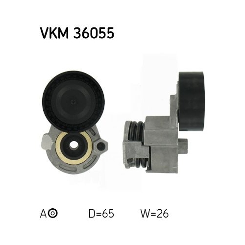 Spannrolle Keilrippenriemen Skf VKM 36055 für Nissan Renault Mitte Mitte Rechts