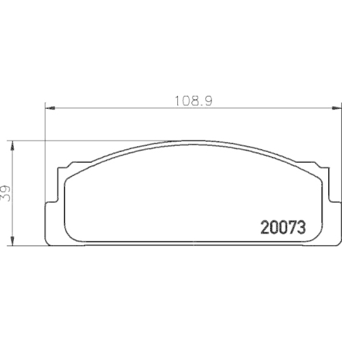 Bremsbelagsatz Scheibenbremse Hella Pagid 8DB 355 007-111 für Audi Fiat Lancia