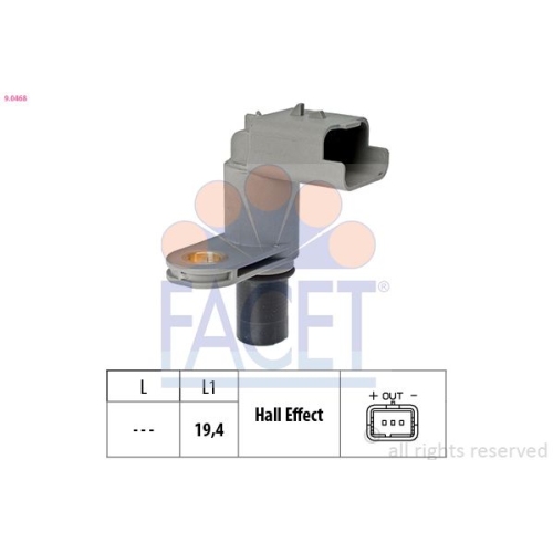 Sensor Nockenwellenposition Facet 9.0468 Made In Italy - Oe Equivalent für