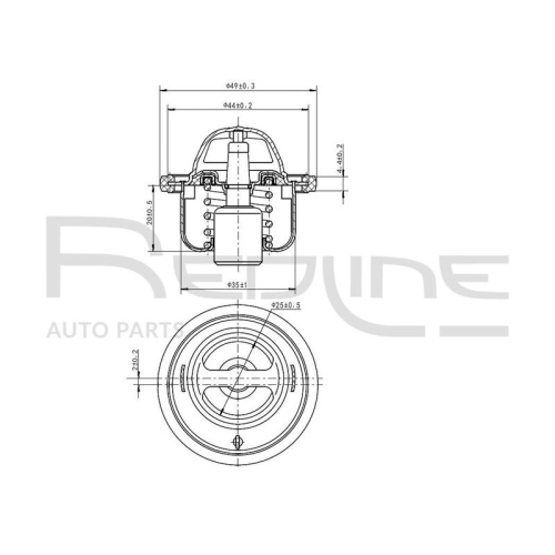 Thermostat Kühlmittel Red-line 55HY007 für Hyundai